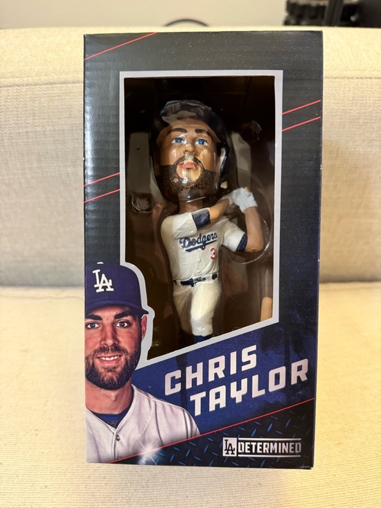 Los Angeles Dodgers Other - Los Angeles Dodgers Chris Taylor Bobblehead 2018 LA Determined